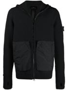 Stone Island Shadow Project Contrast Pocket Cardigan - Black