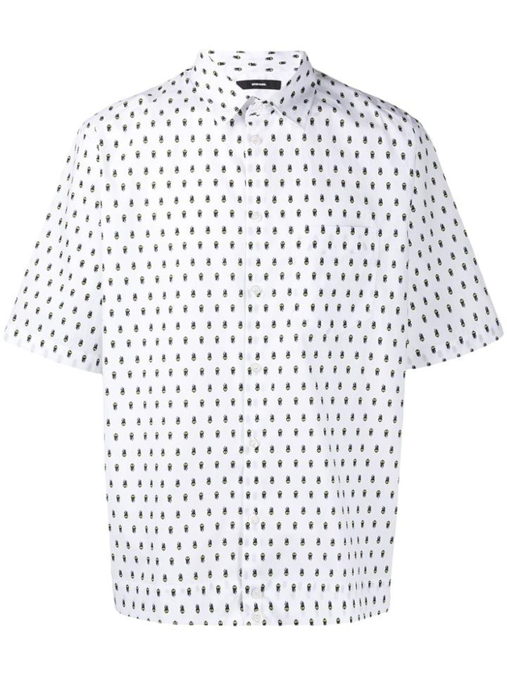 Diesel Short Sleeved Shirt - White