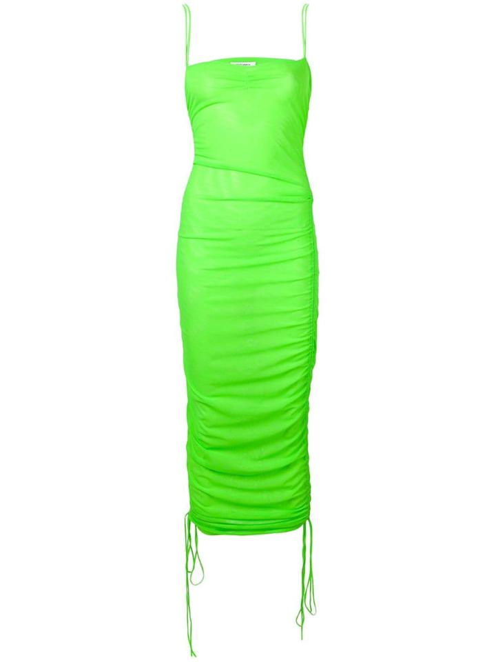 Priscavera Fitted Sheer Dress - Green