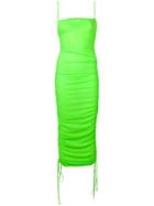 Priscavera Fitted Sheer Dress - Green