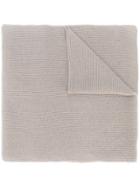 N.peal Ribbed Wide Scarf - Nude & Neutrals