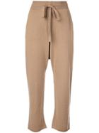 Nili Lotan Cropped Jogging Trousers - Neutrals