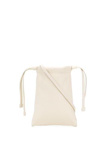 Bonastre Drawstring Top Clutch - Neutrals