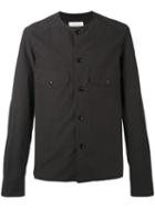 Lemaire - Collarless Shirt - Men - Cotton - 44, Black, Cotton