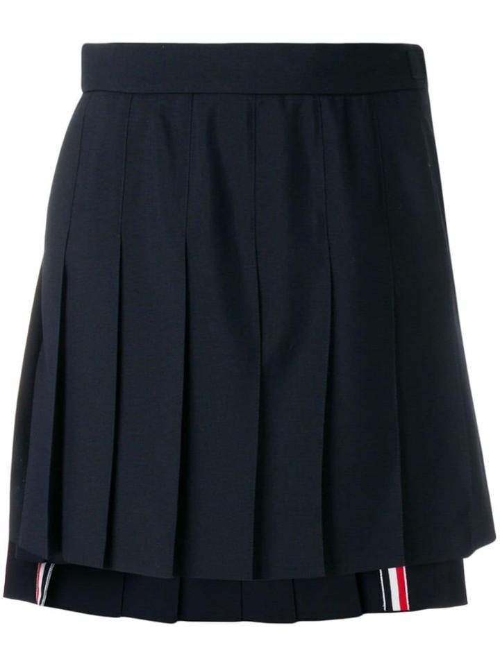 Thom Browne School Uniform Pleated Skirt - Blue