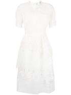 Ermanno Scervino - Sheer Embroidered Dress - Women - Silk/cotton/polyamide/polyester - 38, White, Silk/cotton/polyamide/polyester