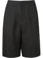 Uma Raquel Davidowicz - 'belo' Bermuda Shorts - Women - Silk/polyester/acetate - 40, Black, Silk/polyester/acetate