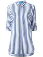 Mih Jeans Oversized Striped Shirt, Women's, Size: Xs, Blue, Cotton