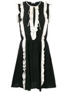 Red Valentino Ruffle Trimmed Dress - Black