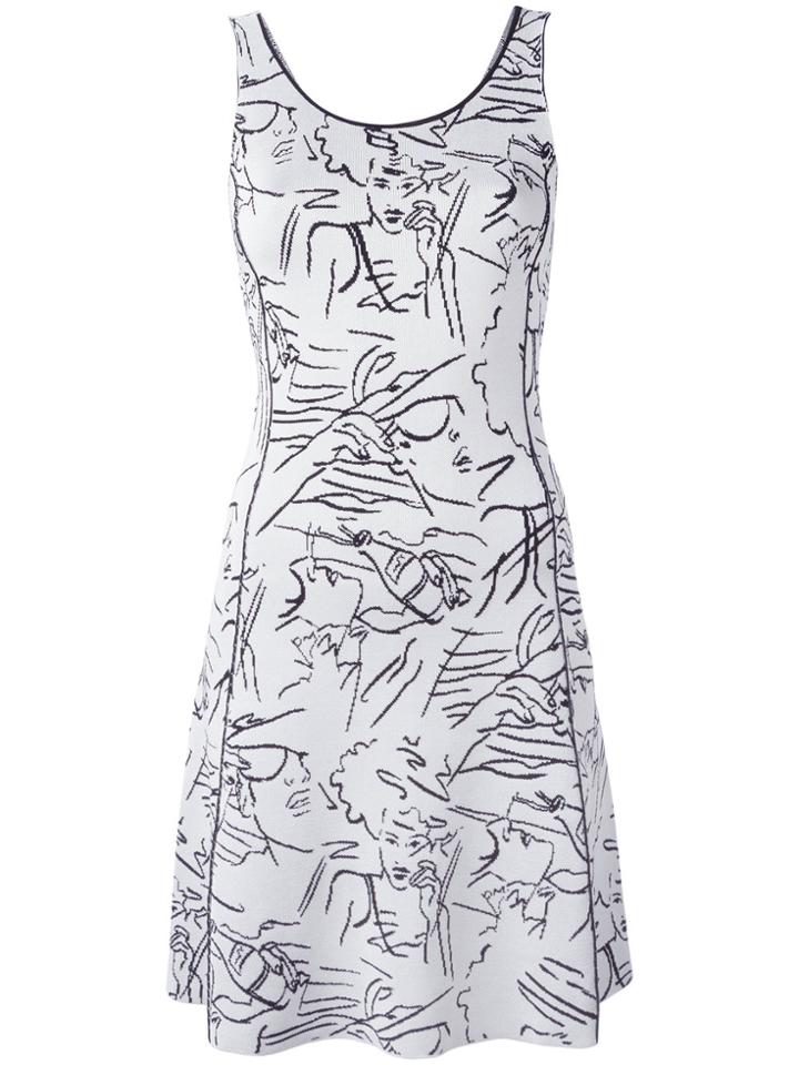 Kenzo Sketch Face Dress - Grey