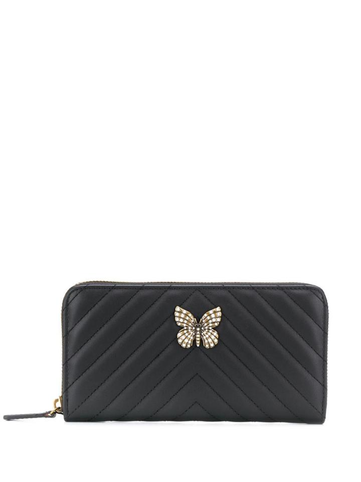 Twin-set Quilted Continental Wallet - Black