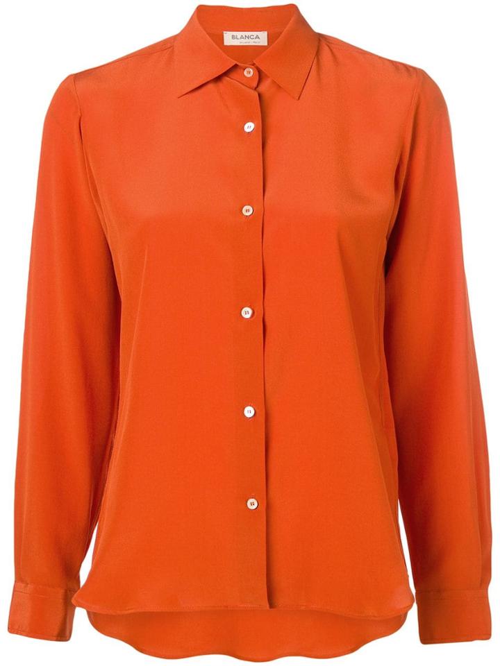 Blanca Long Sleeve Shirt - Orange