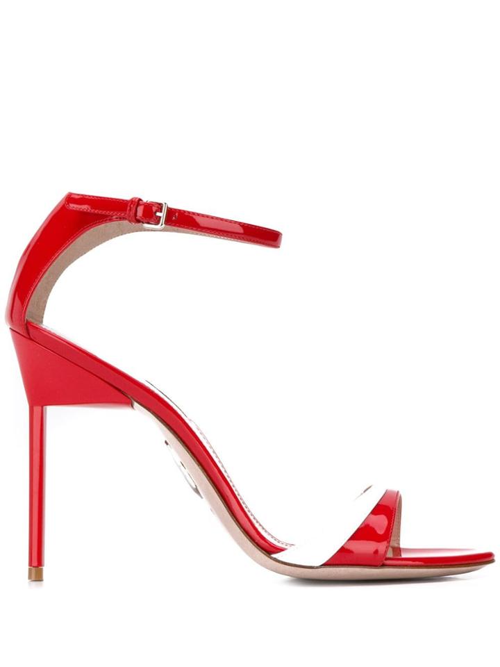 Miu Miu Two-tone Sandals - Red