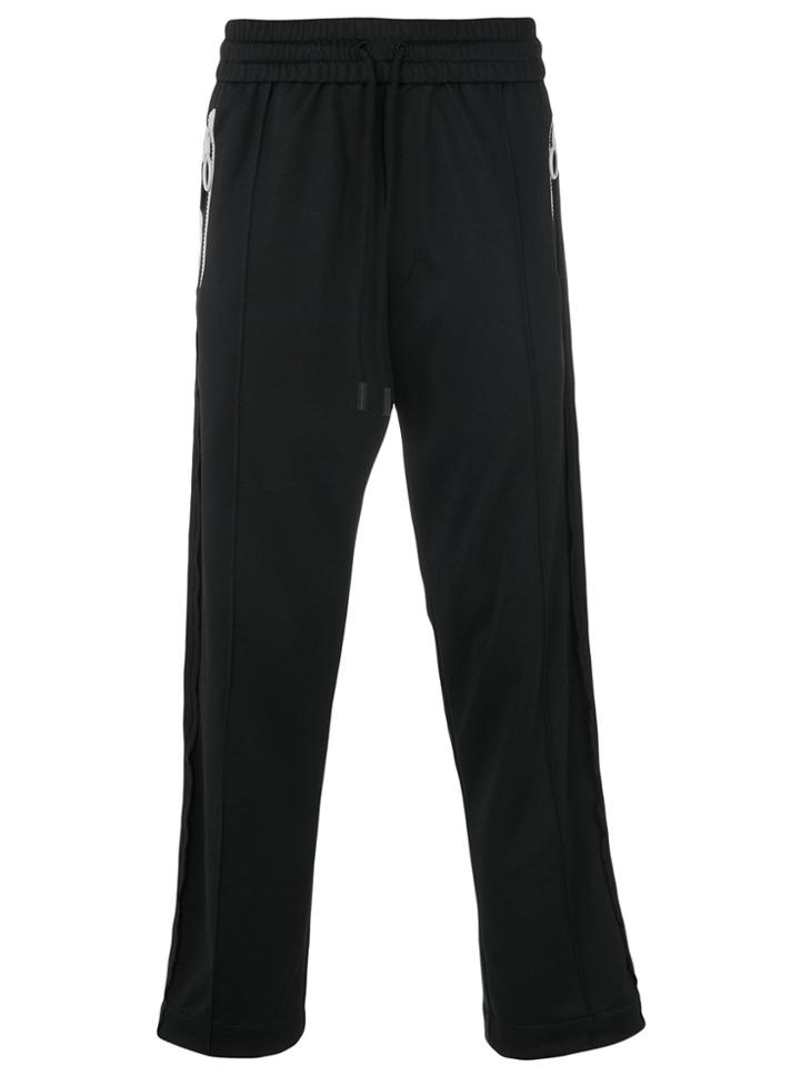 Off-white Diagonals Print Track Pants - Black