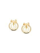 Moschino Vintage Circle Shaped Clip On Earrings