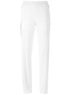 Kenzo Patterned Stripe Track Pants, Women's, Size: 36, White, Polyester/spandex/elastane/viscose