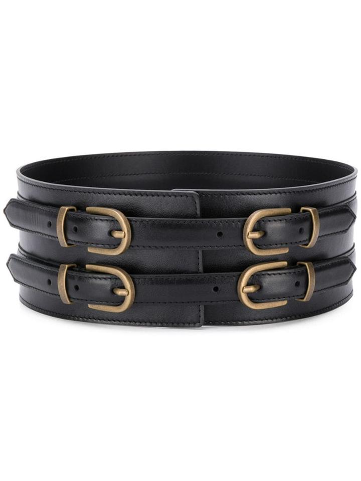 Philosophy Di Lorenzo Serafini Multiple Buckle Wide Belt - Black
