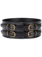 Philosophy Di Lorenzo Serafini Multiple Buckle Wide Belt - Black