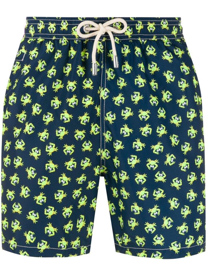 Mc2 Saint Barth Micro Print Swim Shorts - Blue