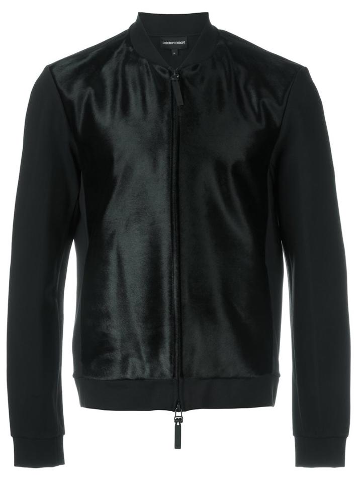 Emporio Armani Textured Bomber Jacket