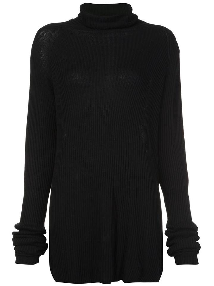 Yohji Yamamoto Turtleneck Blouse, Women's, Size: 2, Black, Silk/rayon