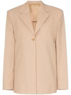 Wright Le Chapelain Weekend Concealed Button-down Blazer Jacket -