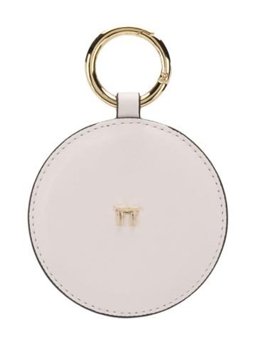 Tila March Round Handbag Mirror - White