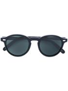 Moscot Matte Round Frame Sunglasses - Black