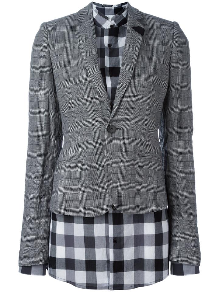 A.f.vandevorst Layer Fitted Blazer - Black