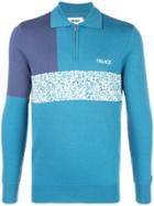 Palace Half Zipped Sweater - Blue