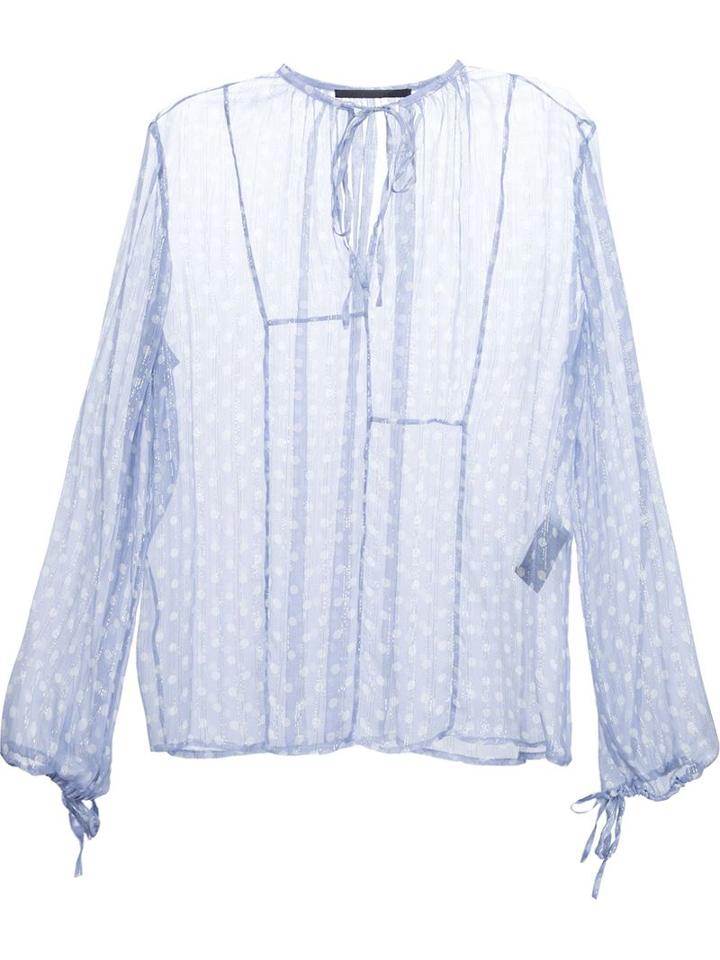 Haider Ackermann Polka Dot Sheer Tunic