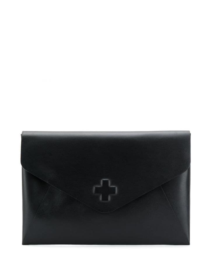 A.f.vandevorst Stamped Envelope Clutch - Black