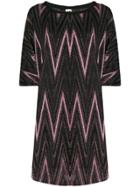M Missoni Knitted Day Dress - Pink