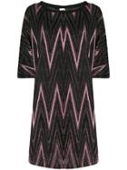 M Missoni Knitted Day Dress - Pink
