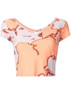 Chanel Vintage Cc Logos Short Sleeve Swimwear Swimsuit - Pink