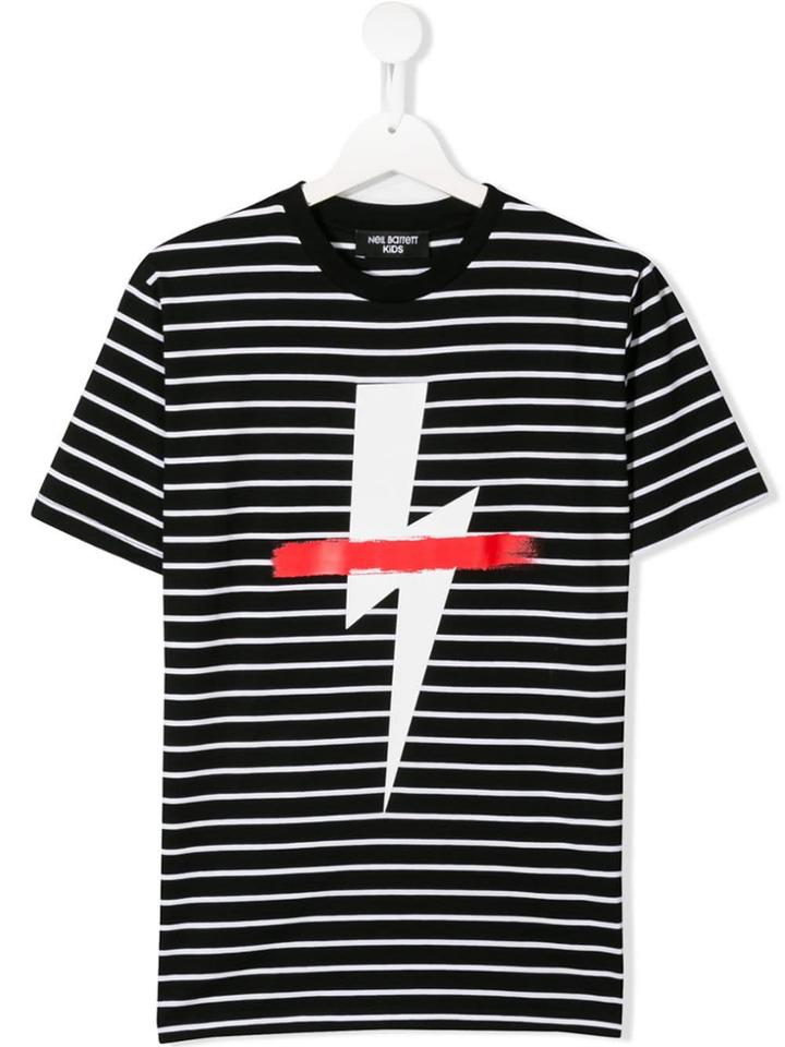 Neil Barrett Kids Logo T-shirt - Black