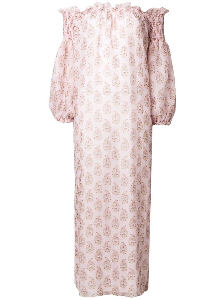 Giambattista Valli Off-the-shoulder Maxi Dress - Pink & Purple