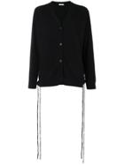 P.a.r.o.s.h. V-neck Long Cardigan - Black