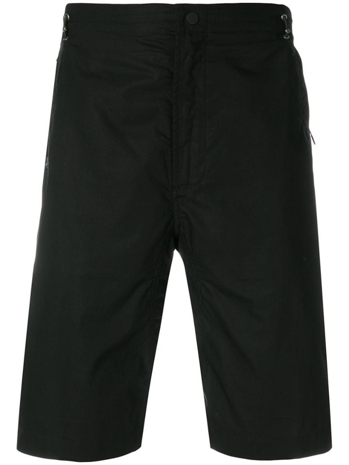 Maharishi Embroidered Dragon Shorts - Black