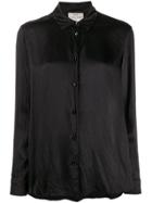 Forte Forte Crease-finish Loose Shirt - Black