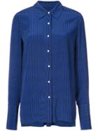 Proenza Schouler Printed Crepe De Chine Button Down - Blue