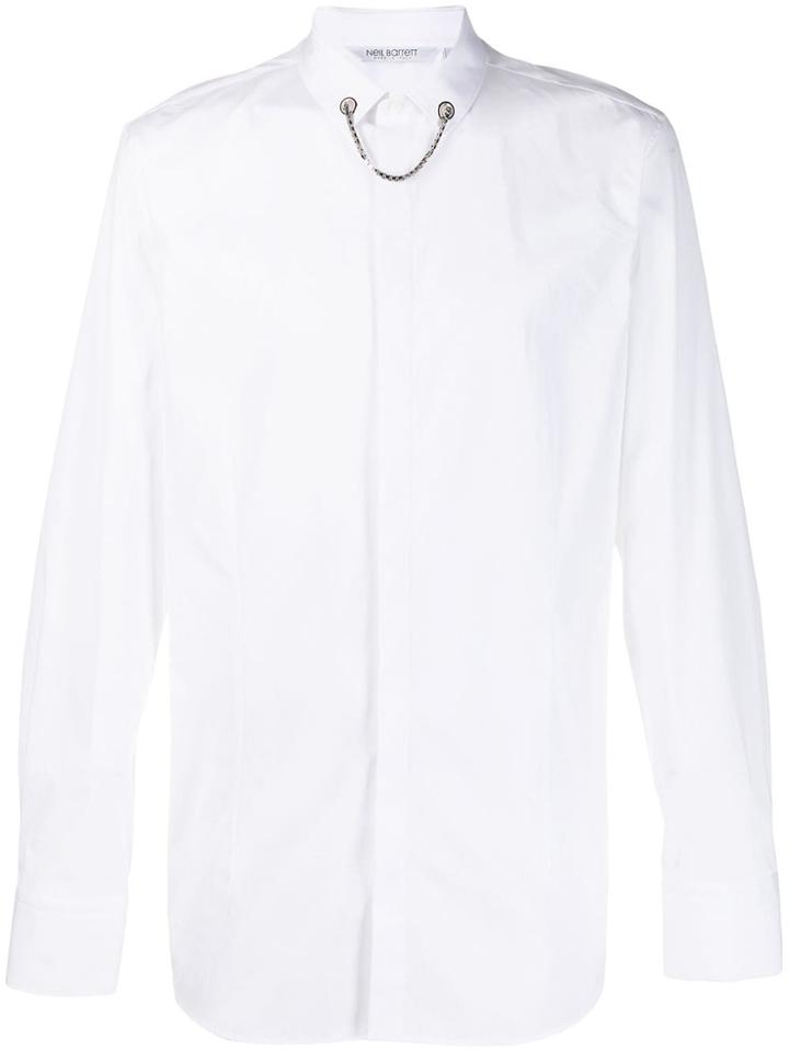 Neil Barrett Chain Detail Shirt - White