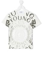 Young Versace - Logo T-shirt - Kids - Cotton/spandex/elastane - 10 Yrs, Girl's, White