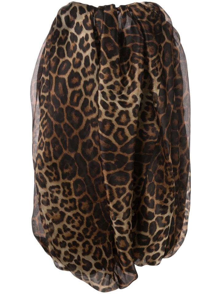 Christian Siriano Ballon-styled Party Dress - Brown