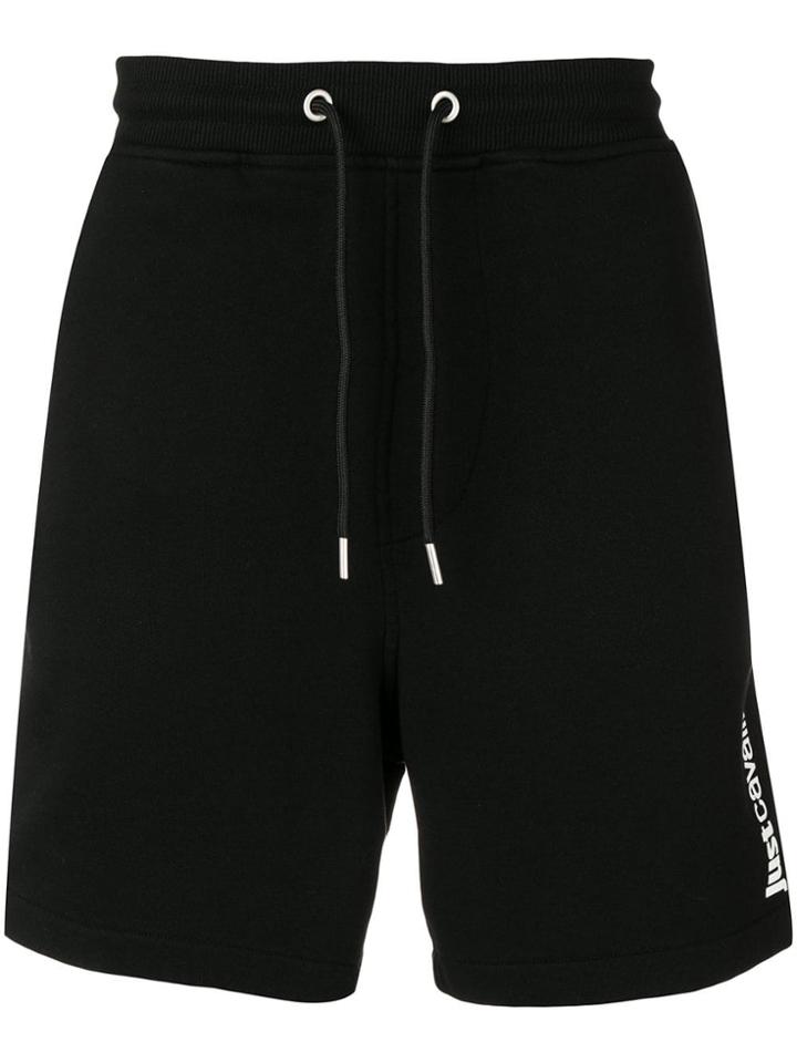 Just Cavalli Logo Track Shorts - Black