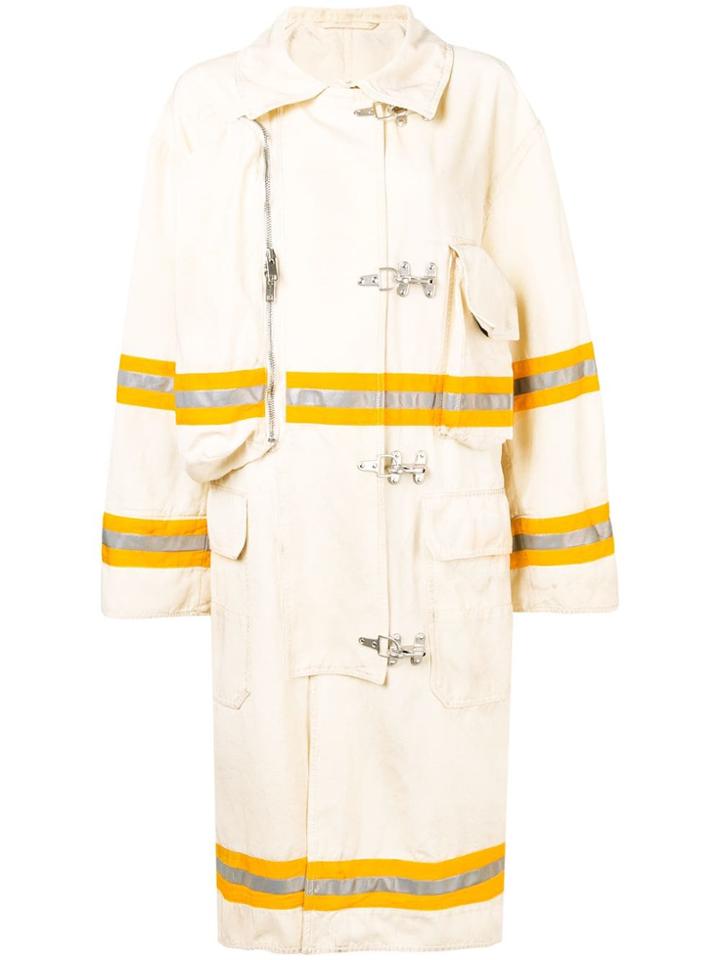 Calvin Klein 205w39nyc Oversized Trench Coat - Nude & Neutrals