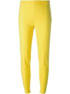 Moschino Skinny Trousers, Women's, Size: 42, Yellow/orange, Cotton/other Fibres