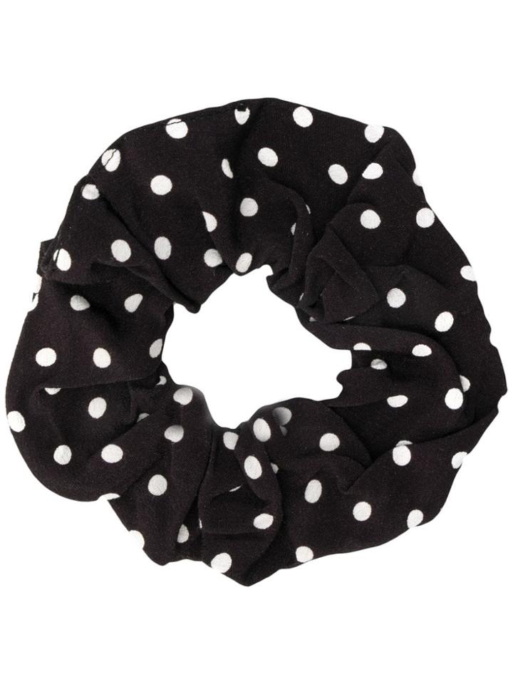 Andamane Polka Dot Scrunchie - Black