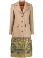 Etro Embroidered Single-breasted Coat - Neutrals