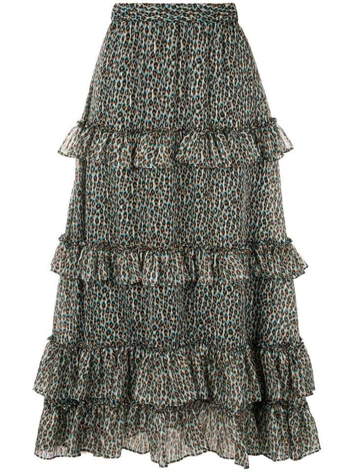 Philosophy Di Lorenzo Serafini High-waist Cascading Ruffle Skirt -